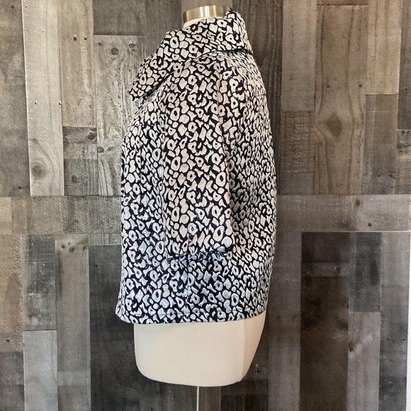 T&W Designs silver black leopard print jacket medium vintage dark feminine - Picture 9 of 14